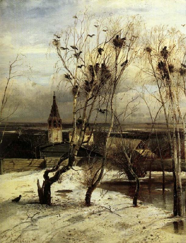 Aleksei Savrasov The Crows are Back China oil painting art